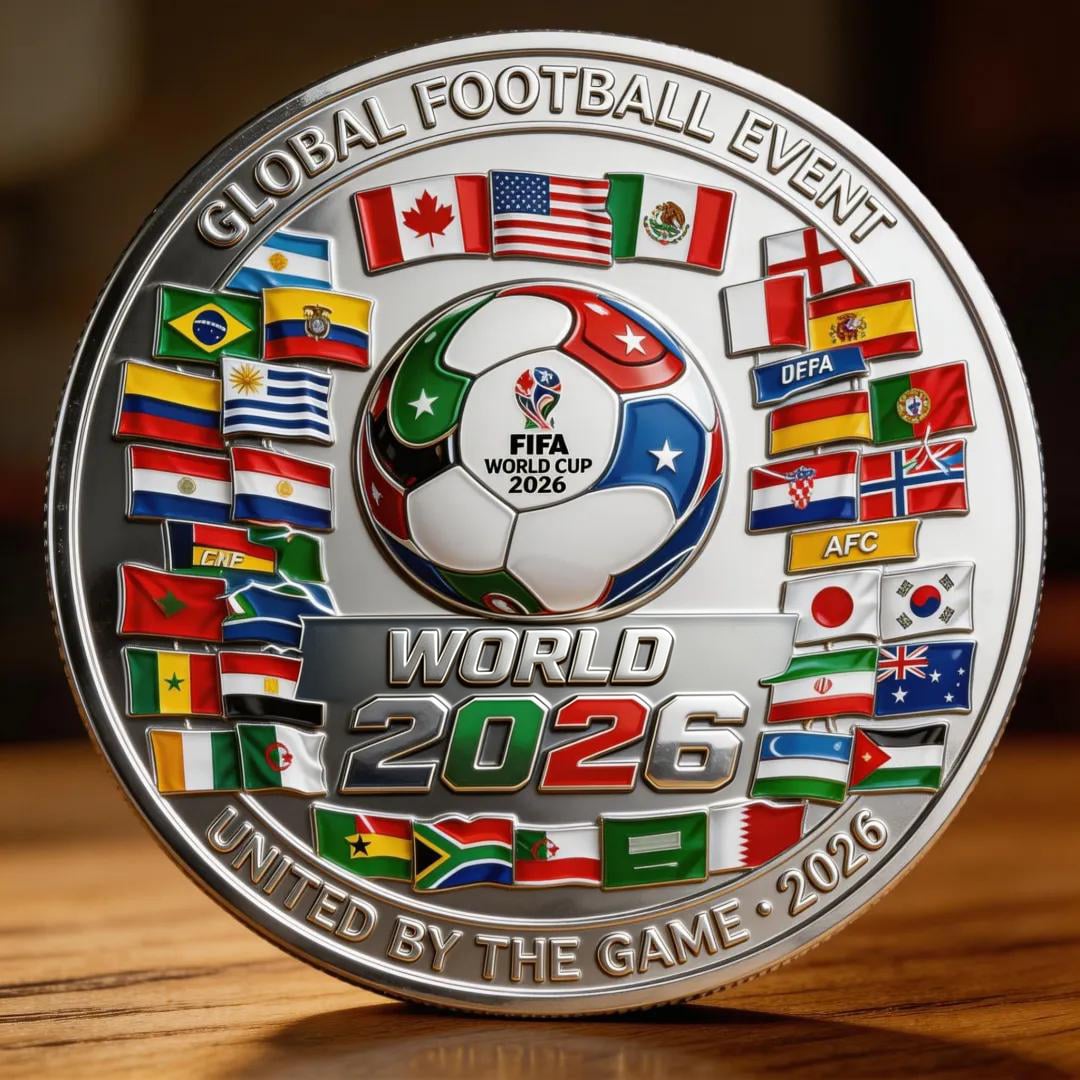 ⚽ Flash Sale 60% OFF - Latest New Style World Cup 2026 Commemorative Coin